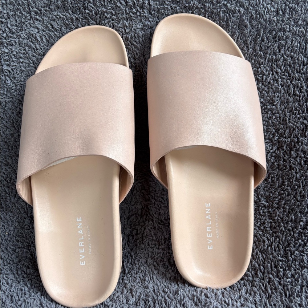 Everlane Cream Minimalist Slide Sandals